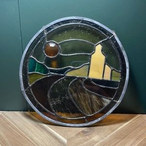 Stained Glass Prairie Sunset